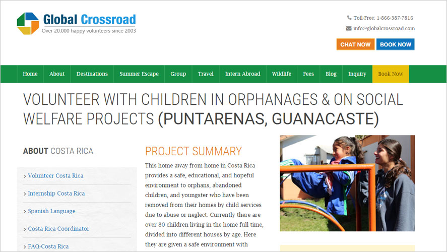 gcr childcare volunteering programs in costa rica