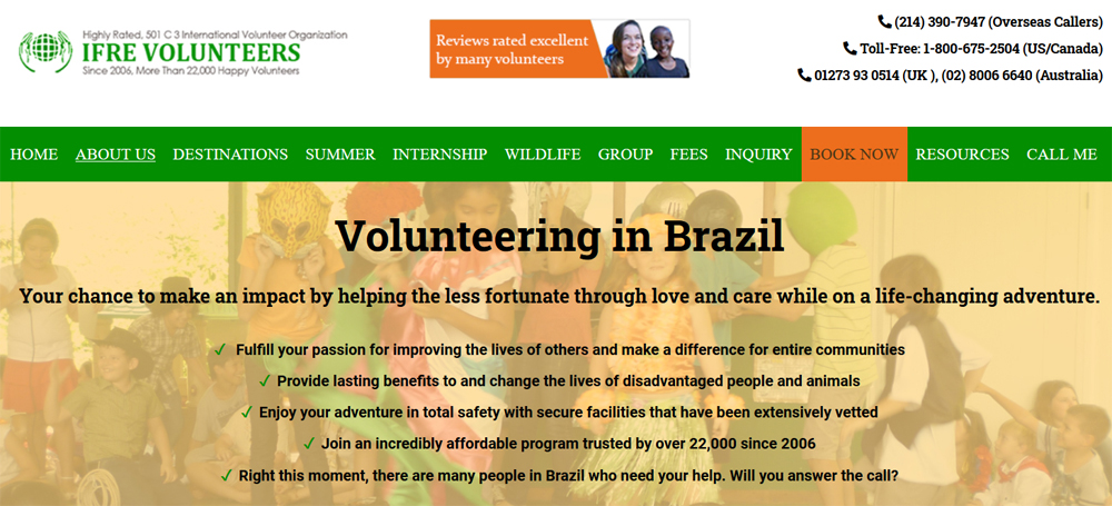 ifre volunteer brazil