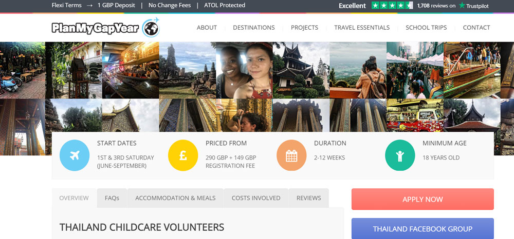 volunteer in Thailand with Plan My Gap Year
