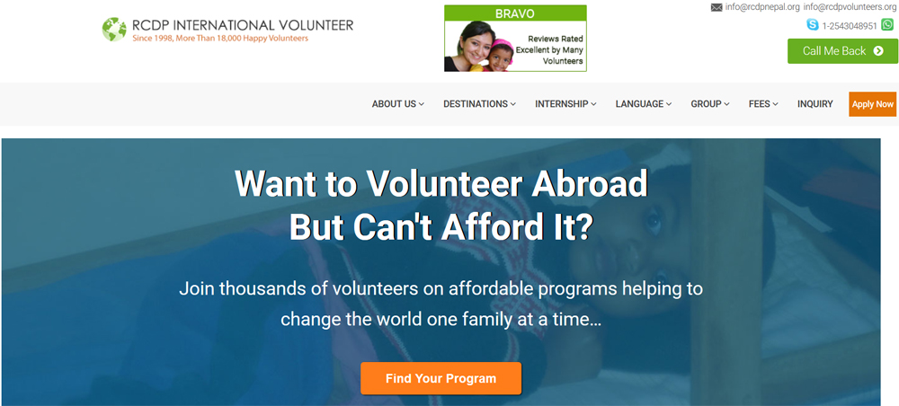 RCDP volunteer brazil