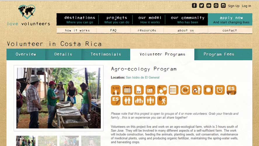 love volunteers teaching project