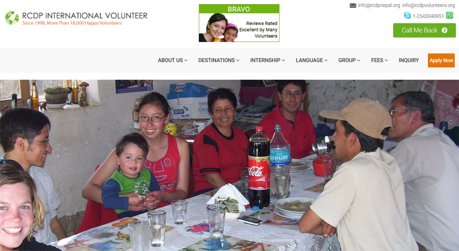 rcdp international peru volunteer program