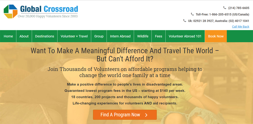 globalcross road volunteer projects