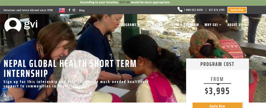 gvi-usa nepal public health project