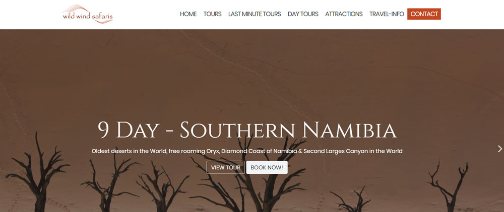 Tours to Namibia with Wild Wind Safaris
