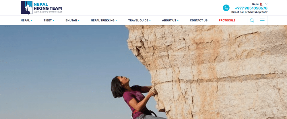 rocking climbing nepal