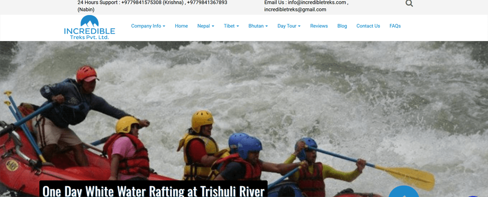 rafting river