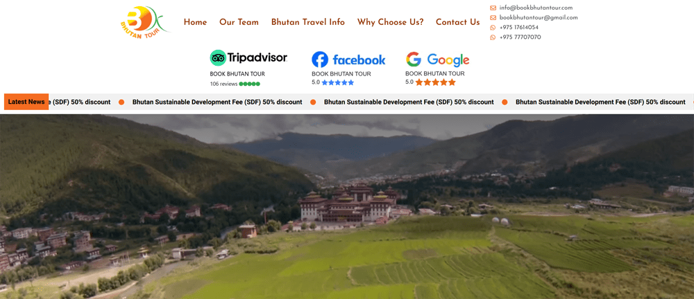 Book Bhutan Tour