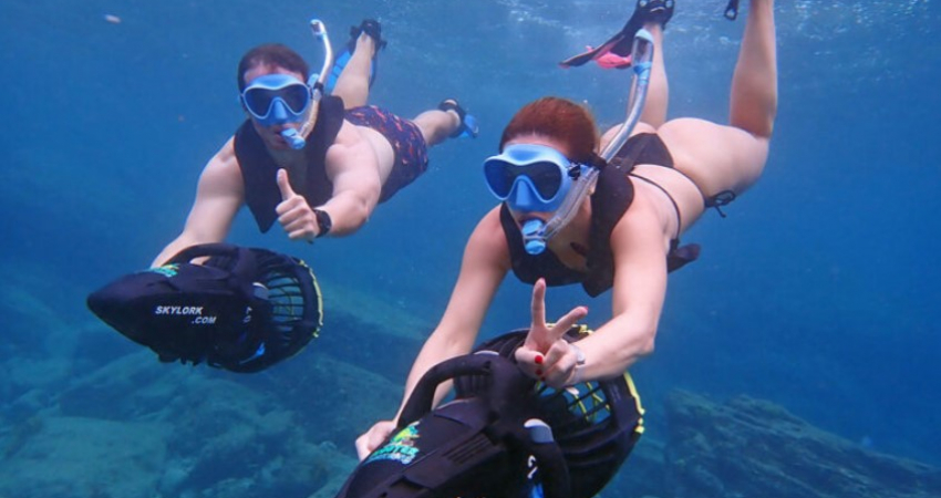 Scooter Snorkeling Antigua Tour
