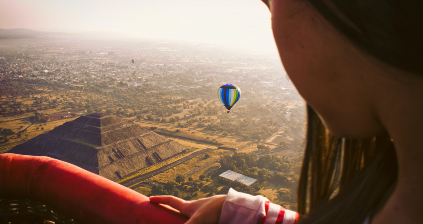 Full-Day Teotihuacan Hot Air Balloon Tour from Mexico City