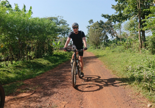 3 hour guided cycling tour across Lake Victoria