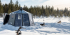Snowmobiles in Arctic Circle Wilderness with Glass Igloo